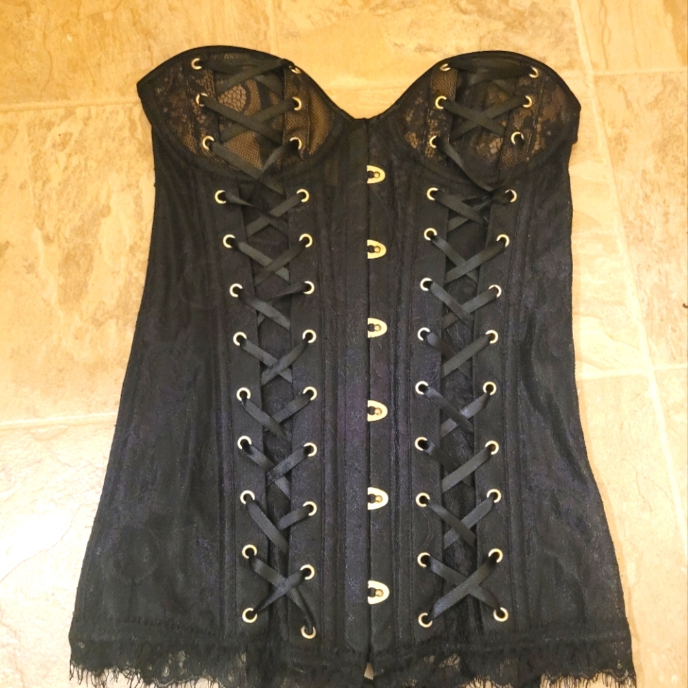 Sexy Black Corset XS VINTAGE Provocature